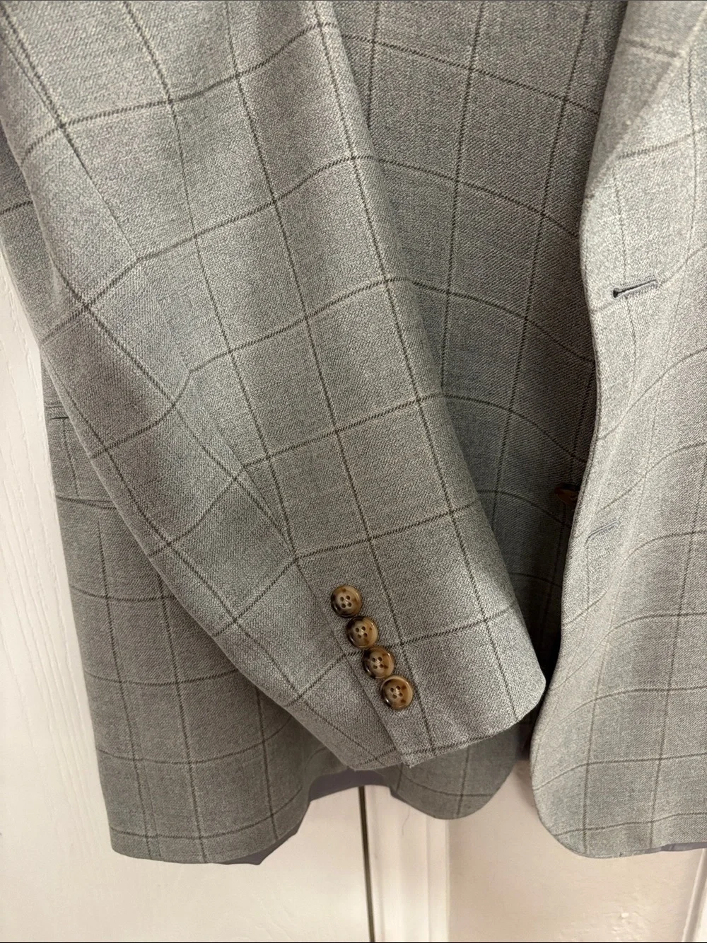Lauren Ralph Lauren Gray Windowpane Blazer